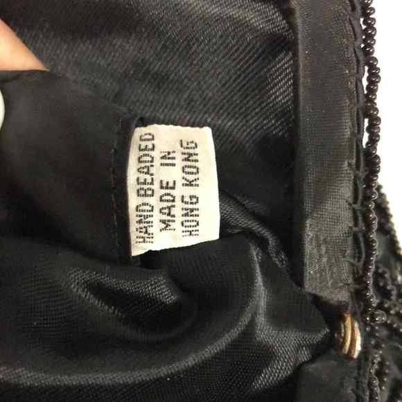 Hand beaded made in Hong Kong evening clutch bag 9"‎ x 8" - Picture 8 of 8